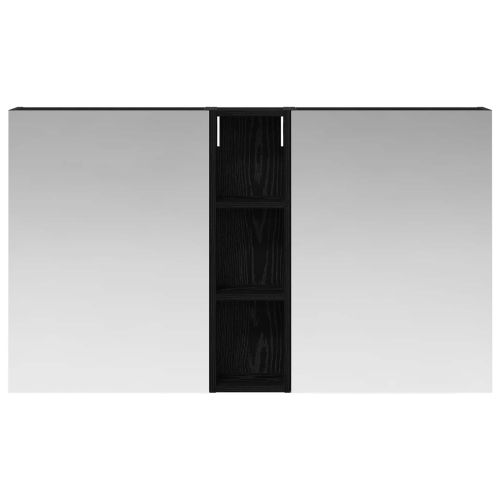 Комплект шкафове за баня с рафт 3 pcs 120 x 14,5 x 70 см