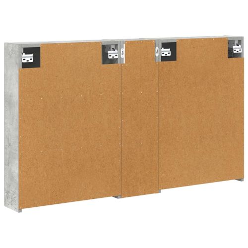 Комплект шкафове за баня с рафт 3 pcs 120 x 14,5 x 70 см