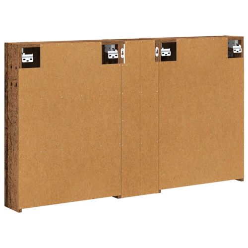 Комплект шкафове за баня с рафт 3 pcs 120 x 14,5 x 70 см