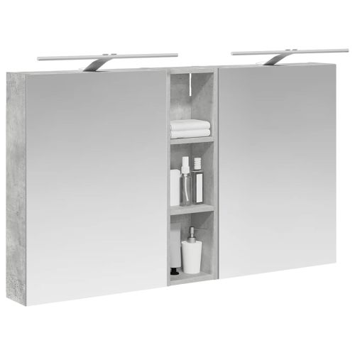 Комплект шкафове за баня с рафт 3 pcs 120 x 14,5 x 70 см