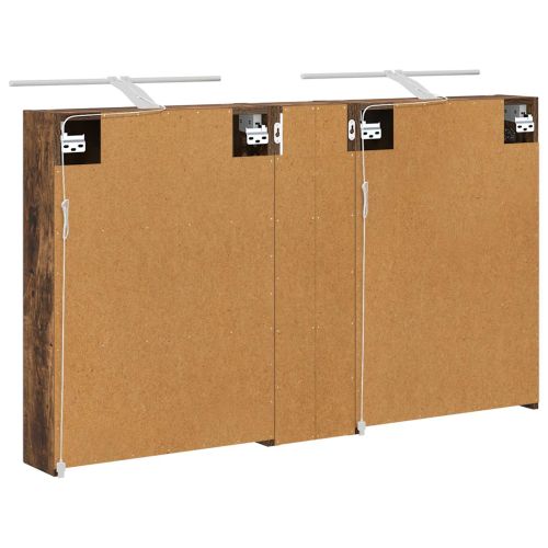 Комплект шкафове за баня с рафт 3 pcs 120 x 14,5 x 70 см