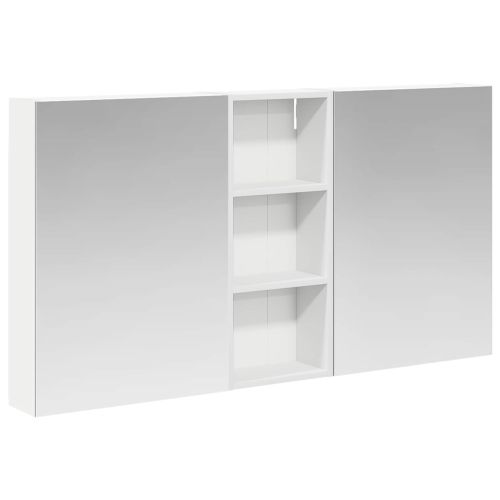 Комплект шкафове за баня с рафт 3 pcs 130 x 14,5 x 70 см