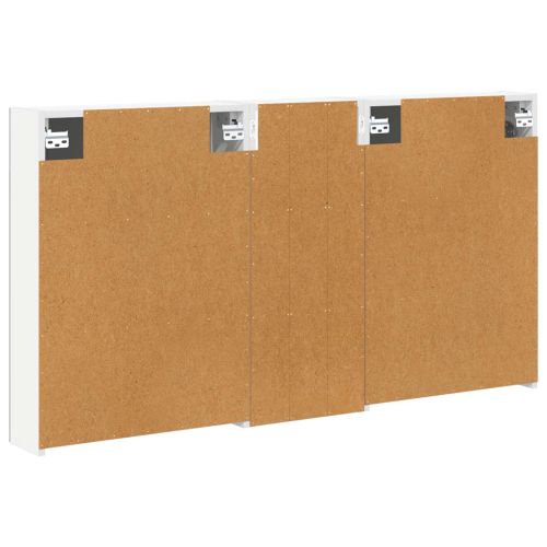 Комплект шкафове за баня с рафт 3 pcs 130 x 14,5 x 70 см