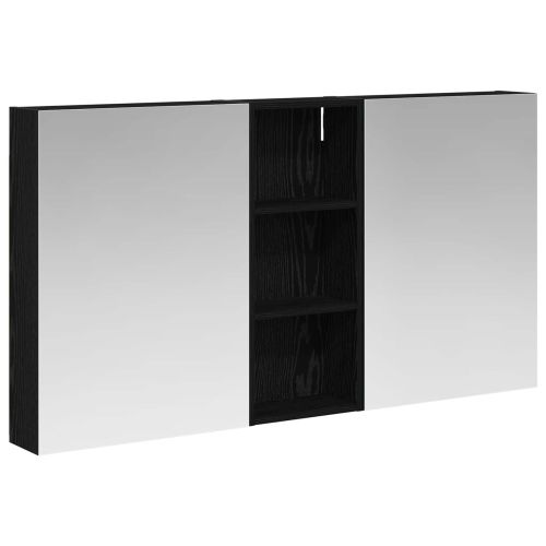 Комплект шкафове за баня с рафт 3 pcs 130 x 14,5 x 70 см