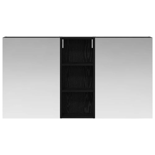 Комплект шкафове за баня с рафт 3 pcs 130 x 14,5 x 70 см