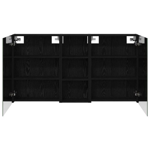 Комплект шкафове за баня с рафт 3 pcs 130 x 14,5 x 70 см