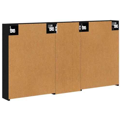 Комплект шкафове за баня с рафт 3 pcs 130 x 14,5 x 70 см