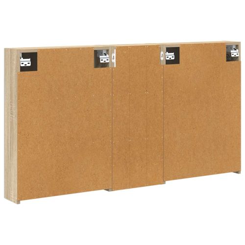 Комплект шкафове за баня с рафт 3 pcs 130 x 14,5 x 70 см