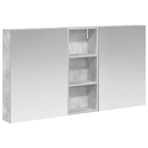 Комплект шкафове за баня с рафт 3 pcs 130 x 14,5 x 70 см