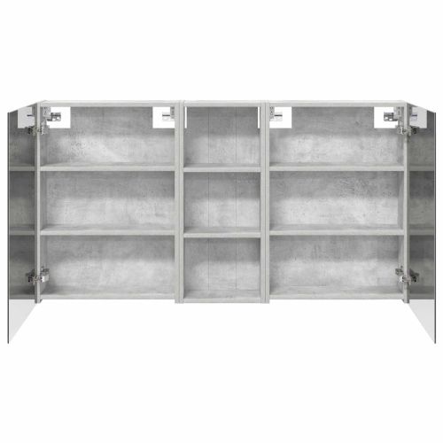 Комплект шкафове за баня с рафт 3 pcs 130 x 14,5 x 70 см