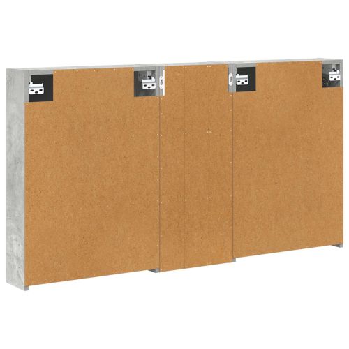 Комплект шкафове за баня с рафт 3 pcs 130 x 14,5 x 70 см