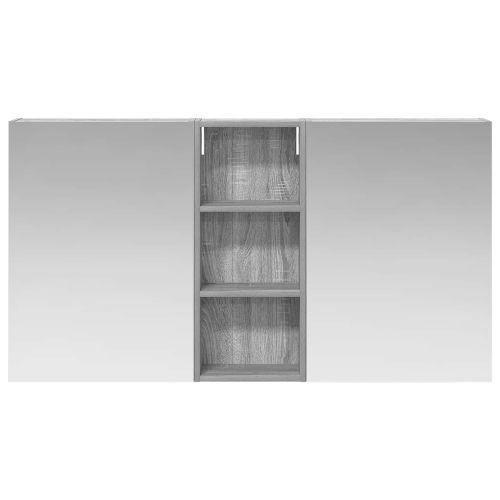 Комплект шкафове за баня с рафт 3 pcs 130 x 14,5 x 70 см