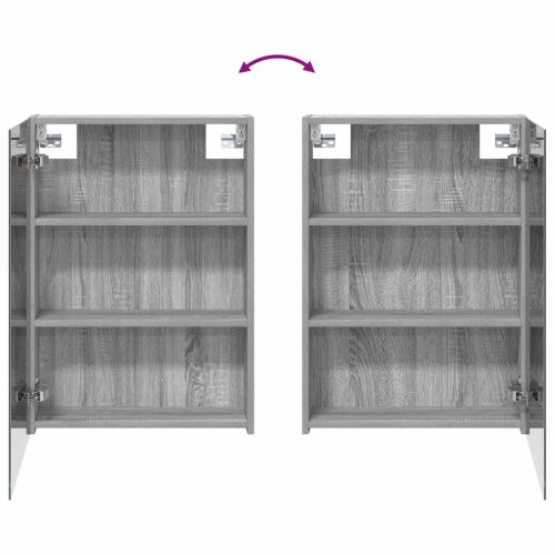 Комплект шкафове за баня с рафт 3 pcs 130 x 14,5 x 70 см