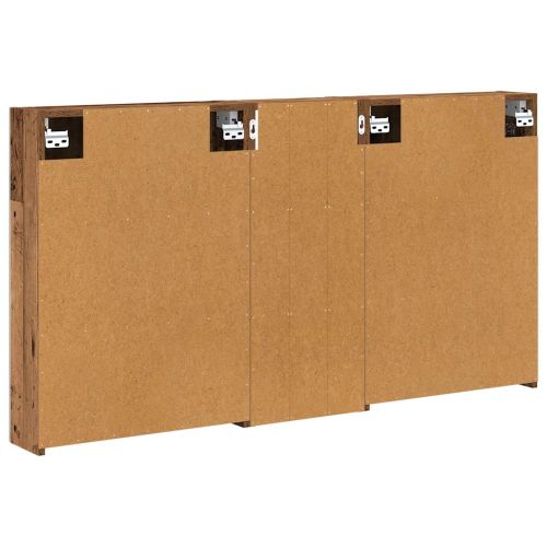 Комплект шкафове за баня с рафт 3 pcs 130 x 14,5 x 70 см