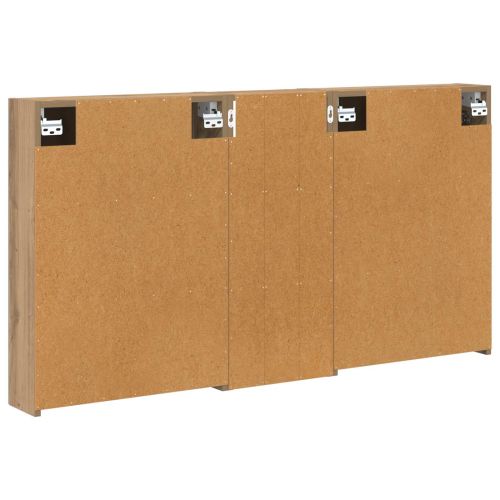 Комплект шкафове за баня с рафт 3 pcs 130 x 14,5 x 70 см