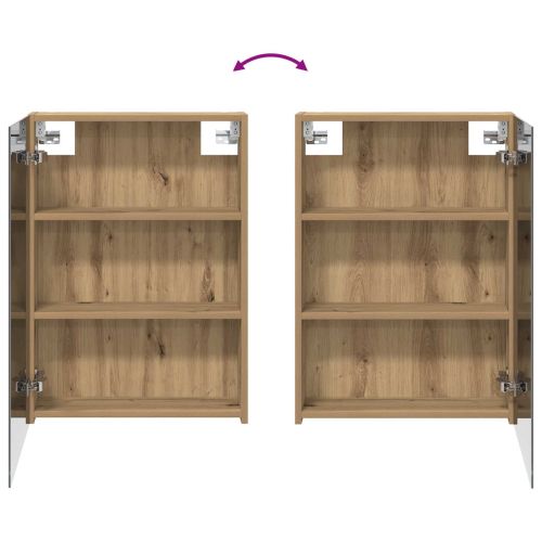 Комплект шкафове за баня с рафт 3 pcs 130 x 14,5 x 70 см