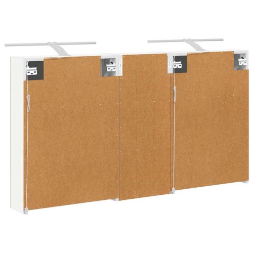 Комплект шкафове за баня с рафт 3 pcs 130 x 14,5 x 70 см