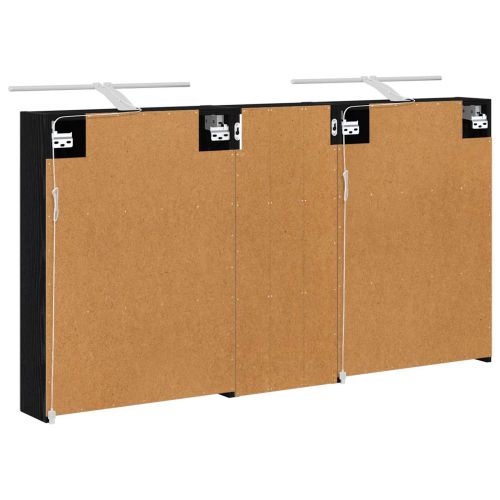 Комплект шкафове за баня с рафт 3 pcs 130 x 14,5 x 70 см