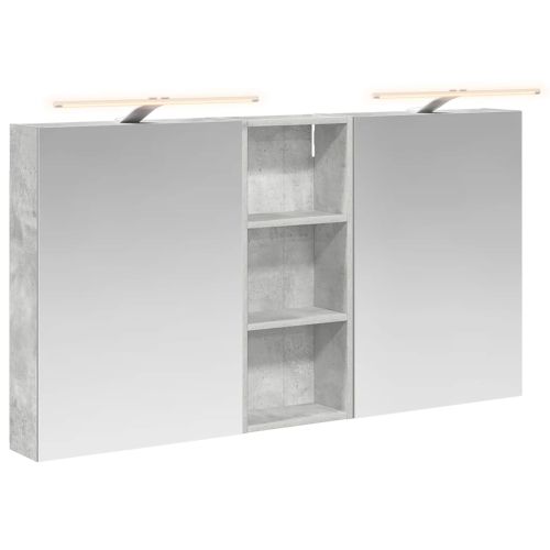 Комплект шкафове за баня с рафт 3 pcs 130 x 14,5 x 70 см