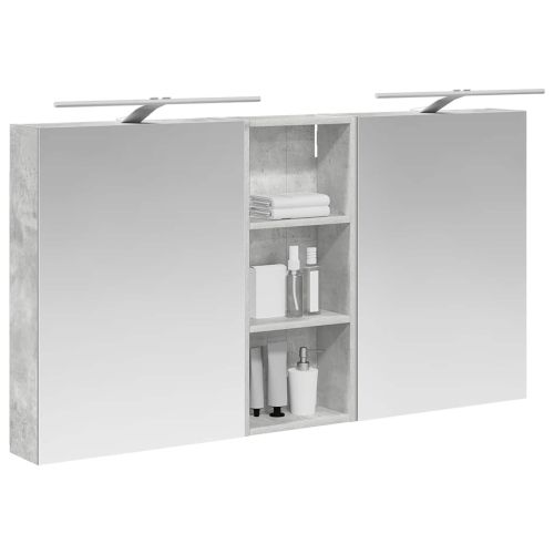 Комплект шкафове за баня с рафт 3 pcs 130 x 14,5 x 70 см