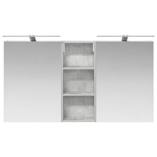 Комплект шкафове за баня с рафт 3 pcs 130 x 14,5 x 70 см