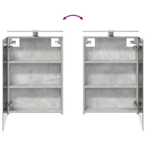 Комплект шкафове за баня с рафт 3 pcs 130 x 14,5 x 70 см