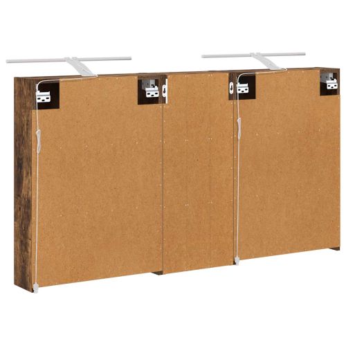 Комплект шкафове за баня с рафт 3 pcs 130 x 14,5 x 70 см