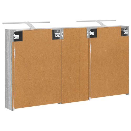 Комплект шкафове за баня с рафт 3 pcs 130 x 14,5 x 70 см