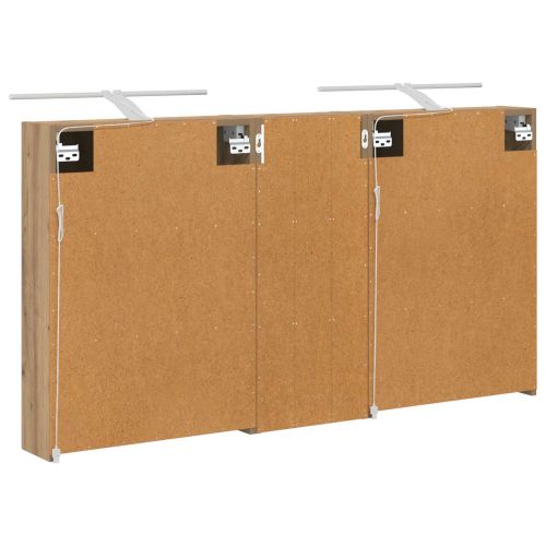 Комплект шкафове за баня с рафт 3 pcs 130 x 14,5 x 70 см