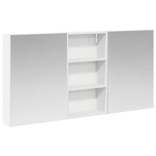 Комплект шкафове за баня с рафт 3 pcs 140 x 14,5 x 70 см