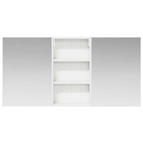 Комплект шкафове за баня с рафт 3 pcs 140 x 14,5 x 70 см