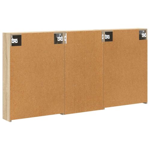 Комплект шкафове за баня с рафт 3 pcs 140 x 14,5 x 70 см