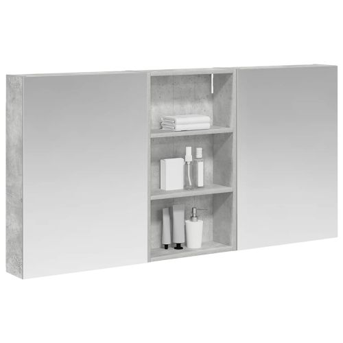 Комплект шкафове за баня с рафт 3 pcs 140 x 14,5 x 70 см