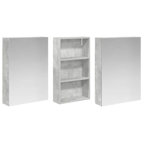 Комплект шкафове за баня с рафт 3 pcs 140 x 14,5 x 70 см