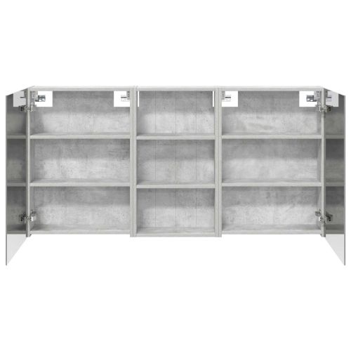 Комплект шкафове за баня с рафт 3 pcs 140 x 14,5 x 70 см