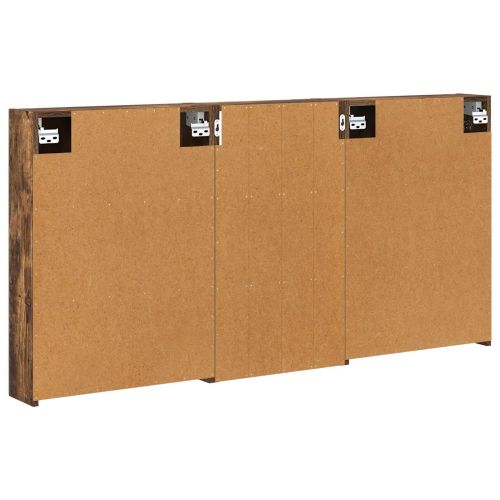 Комплект шкафове за баня с рафт 3 pcs 140 x 14,5 x 70 см