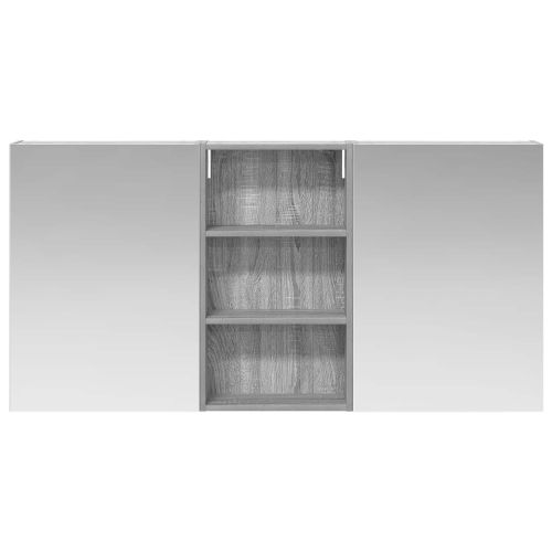 Комплект шкафове за баня с рафт 3 pcs 140 x 14,5 x 70 см