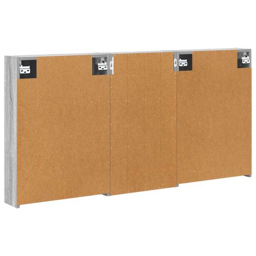 Комплект шкафове за баня с рафт 3 pcs 140 x 14,5 x 70 см