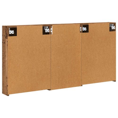 Комплект шкафове за баня с рафт 3 pcs 140 x 14,5 x 70 см