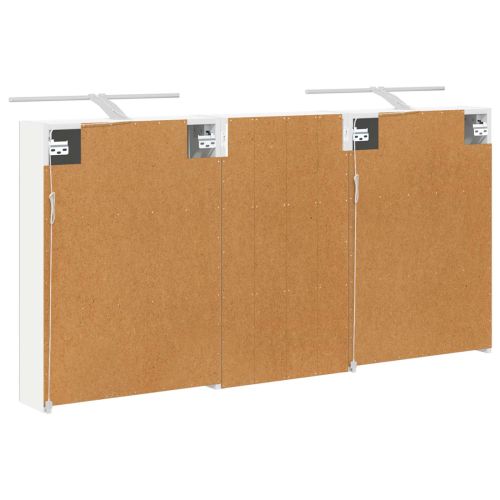 Комплект шкафове за баня с рафт 3 pcs 140 x 14,5 x 70 см