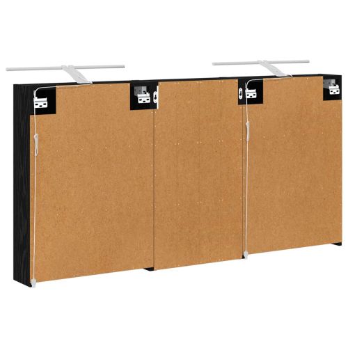 Комплект шкафове за баня с рафт 3 pcs 140 x 14,5 x 70 см