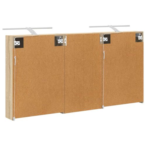 Комплект шкафове за баня с рафт 3 pcs 140 x 14,5 x 70 см