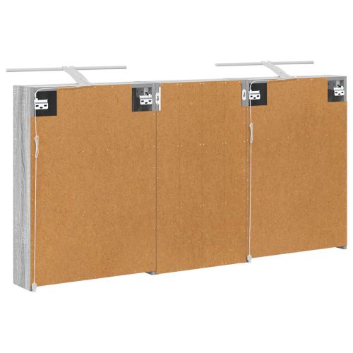 Комплект шкафове за баня с рафт 3 pcs 140 x 14,5 x 70 см