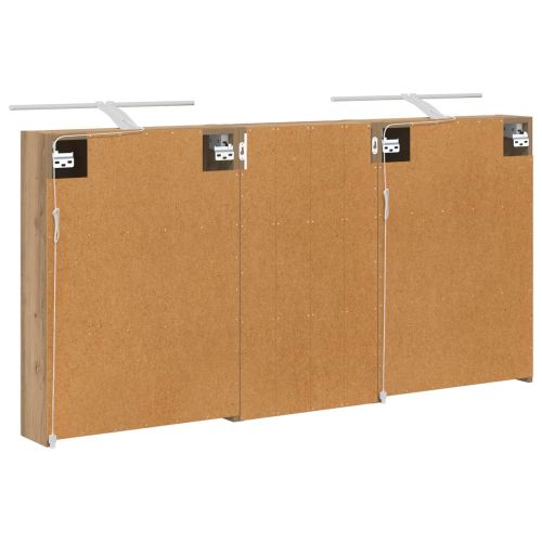 Комплект шкафове за баня с рафт 3 pcs 140 x 14,5 x 70 см