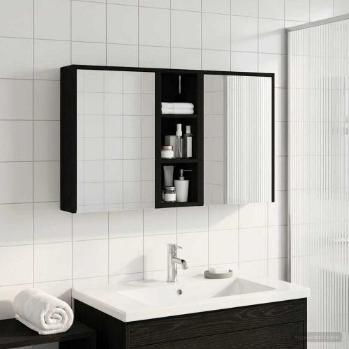 Комплект шкафове за баня 3 pcs 106 x 16 x 62,5 см