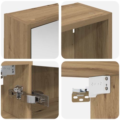 Комплект шкафове за баня 3 pcs 106 x 16 x 62,5 см