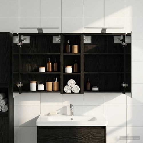 Комплект шкафове за баня 3 pcs 106 x 16 x 62,5 см