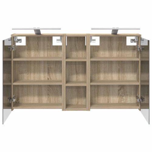 Комплект шкафове за баня 3 pcs 106 x 16 x 62,5 см