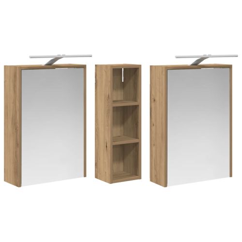 Комплект шкафове за баня 3 pcs 106 x 16 x 62,5 см