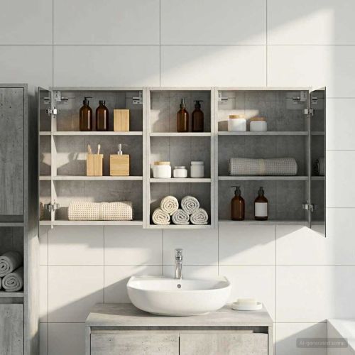 Комплект шкафове за баня 3 pcs 116 x 16 x 62,5 см